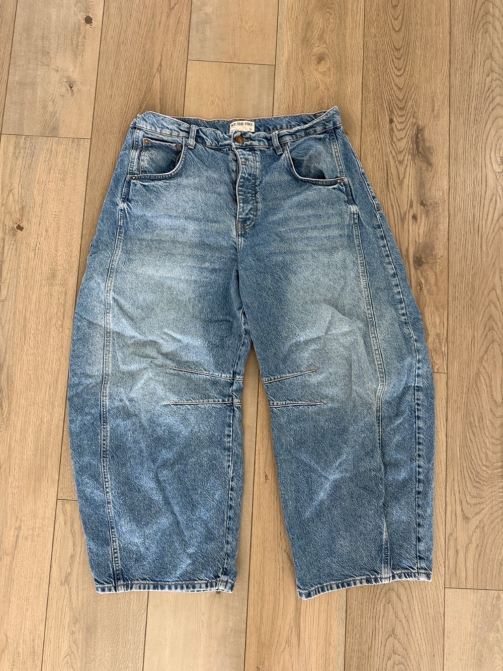 Free People good luck Barrel jeans